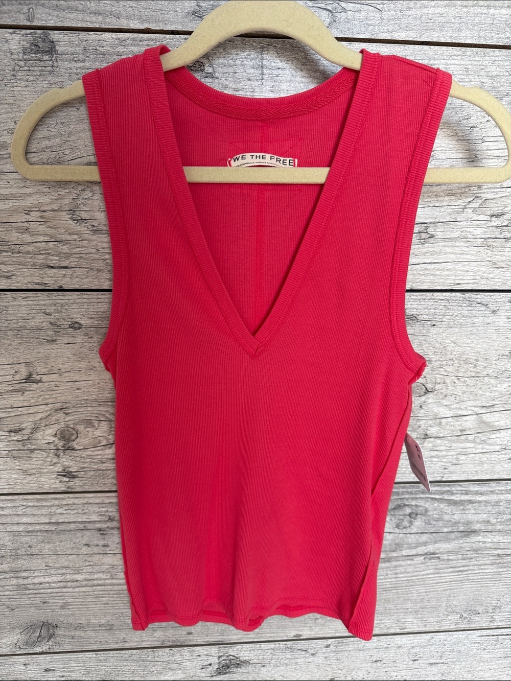 NWT We The Free Women's V-Neck Ribbed Tank Top